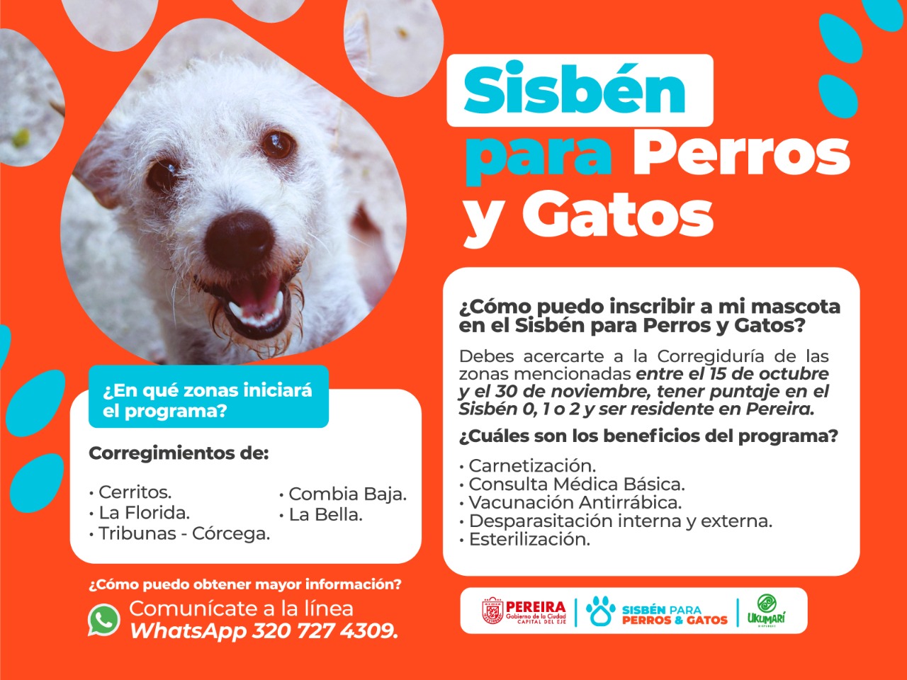 Alcalde de Pereira dio apertura al programa de Sisbén para perros y gatos